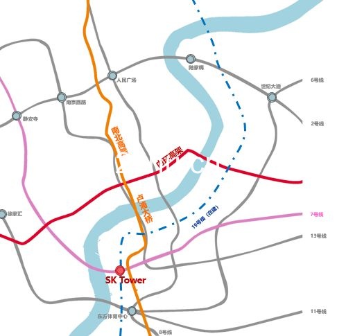 上海SK大厦——摩天地标之姿，屹立浦江东岸