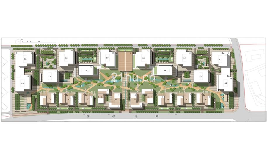 湾谷科技园总体布局